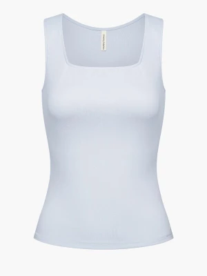 Foto van product cfab Top 'Cotton Tanktop mit eckigem Ausschnitt' lichtblauw