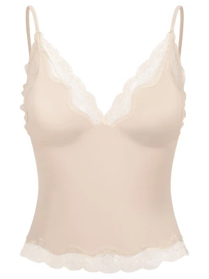 Foto van product cfab Top 'Deep Neck Lace Top' sand
