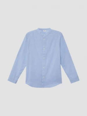 Foto van product Chambray overhemd met opstaande kraag s.Oliver blauw
