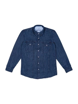 Foto van product Checker Overhemd ' Dynasty Denim ' blauw denim / donkerblauw