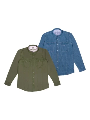 Foto van product Checker Overhemd ' Dynasty Denim ' blauw / groen