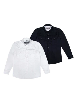 Foto van product Checker Overhemd ' Dynasty Denim ' navy / wit