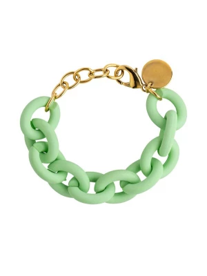 Foto van product Cheeky Chain Munich Armband 'Chunky Soft' goud / lichtgroen