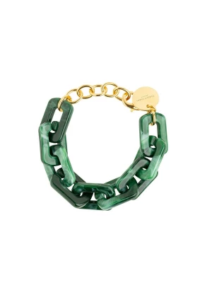 Foto van product Cheeky Chain Munich Armband 'Kelly' goud / donkergroen