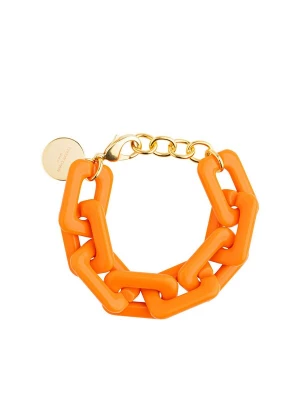 Foto van product Cheeky Chain Munich Armband 'Twiggy' goud / donkeroranje