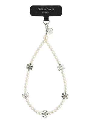 Foto van product Cheeky Chain Munich Smartphonehoesje 'Snow' zilver / parelwit