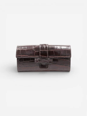 Foto van product Cheval Firenze Portemonnee 'DEAN CROC' donkerbruin