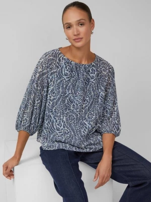 Foto van product Chiffon blouse met 3 / 4 mouwen en all-over print s.Oliver