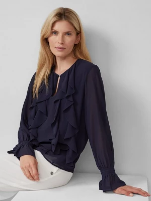 Foto van product Chiffon blouse met volants s.Oliver blauw