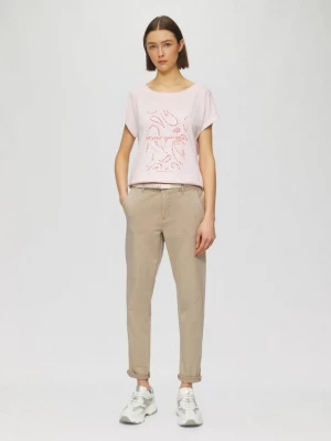 Foto van product Chino met gevlochten riem en garment dye s.Oliver bruin
