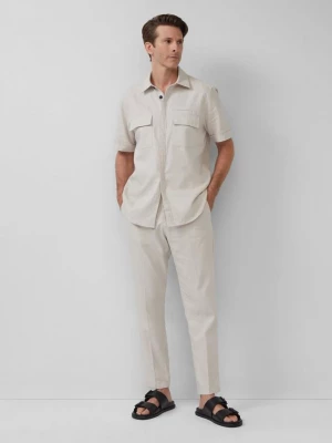 Foto van product Chino van een linnenmix in een relaxed fit s.Oliver beżowy
