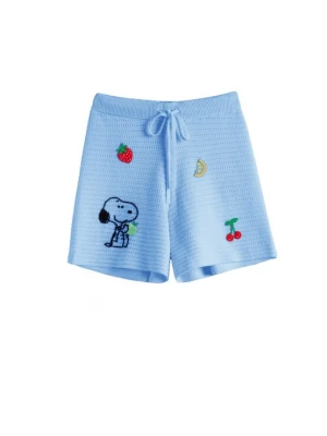 Foto van product Chinti & Parker Broek 'Snoopy' lichtblauw / groen / rood / zwart