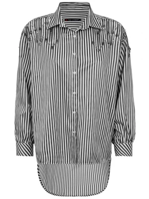 Foto van product CIPO & BAXX Blouse zwart / wit