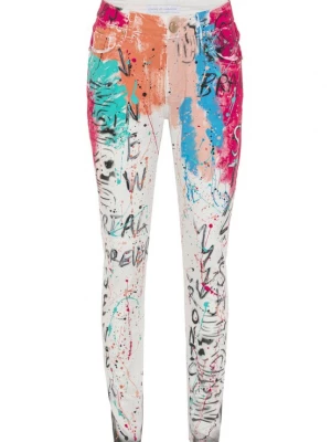 Foto van product CIPO & BAXX Jeans lichtblauw / oranje / zwart / wit