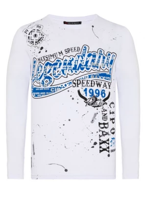 Foto van product CIPO & BAXX Shirt blauw / zwart / wit