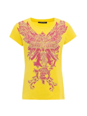 Foto van product CIPO & BAXX Shirt geel / pink / zilver