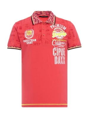 Foto van product CIPO & BAXX Shirt geel / rood / wit