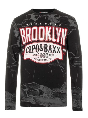 Foto van product CIPO & BAXX Shirt grijs / rood / zwart