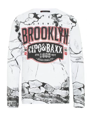 Foto van product CIPO & BAXX Shirt grijs / rood / zwart / wit
