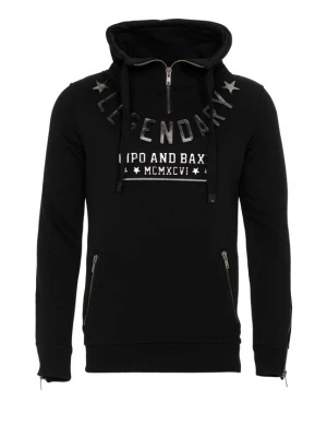 Foto van product CIPO & BAXX Sweatshirt zilvergrijs / zwart / zilver