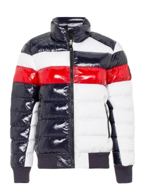 Foto van product CIPO & BAXX Winterjas donkerblauw / rood / wit