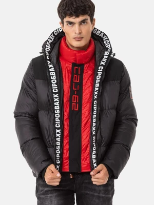 Foto van product CIPO & BAXX Winterjas zwart / wit