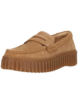 Foto van product CLARKS Instappers 'Torhill Penny Light Tan Suede' sand