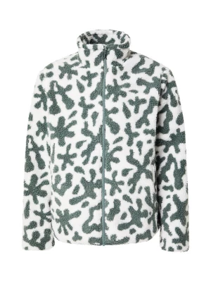 Foto van product Cleptomanicx Fleece jas 'Oh Shit' lichtbeige / groen