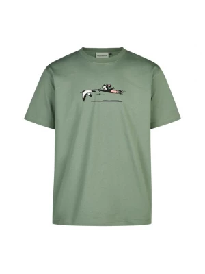 Foto van product Cleptomanicx Shirt 'Walk the Gull' groen