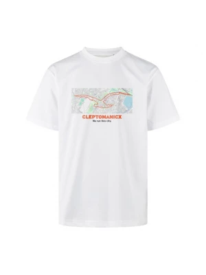 Foto van product Cleptomanicx Shirt 'We run this' wit