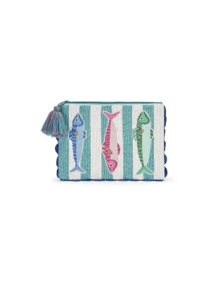 Foto van product CODELLO Clutch 'Fish Parade' blauw / gemengde kleuren