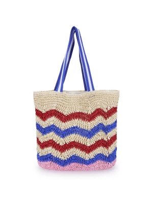 Foto van product CODELLO Shopper beige / blauw / pink / rood