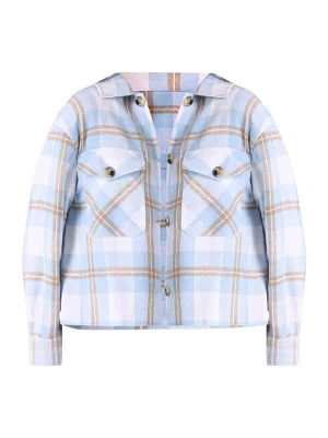 Foto van product Colin's Blouse lichtblauw / bruin / wit