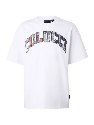 Foto van product Colucci Shirt 'College' kaki / watermeloen rood / zwart / wit