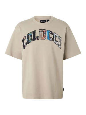 Foto van product Colucci Shirt 'College Logo' azuur / greige / zwart / wit