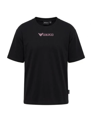 Foto van product Colucci Shirt 'Ikarus' brokaat / rosé / oudroze / zwart