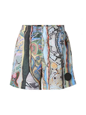 Foto van product Colucci Zwemshorts 'Fin' lichtblauw / grijs / lichtgroen / zwart
