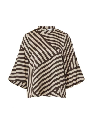 Foto van product COMMA Blouse beige / donkerbruin