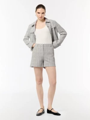Foto van product COMMA Broek lichtgrijs / zwart