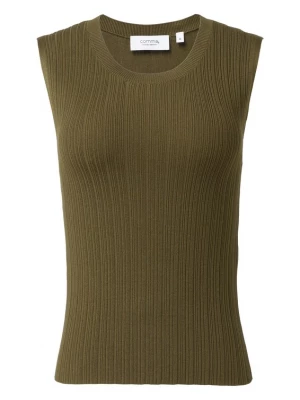 Foto van product comma casual identity Gebreide top donkergroen