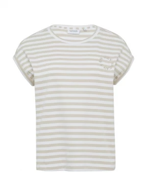 Foto van product comma casual identity Shirt beige / wit