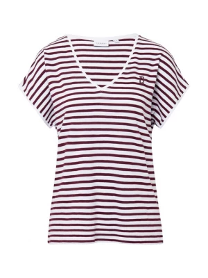 Foto van product comma casual identity Shirt bordeaux / wit