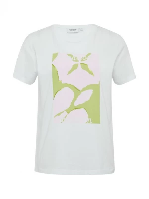 Foto van product comma casual identity Shirt champagne / olijfgroen / wit