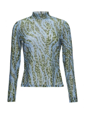 Foto van product comma casual identity Shirt duifblauw / groen