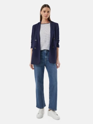 Foto van product comma casual identity Shirt nachtblauw / lichtblauw / wit