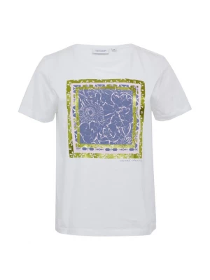 Foto van product comma casual identity Shirt saffier / kiwi / wit