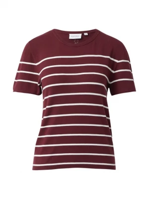 Foto van product comma casual identity Trui bordeaux / wit