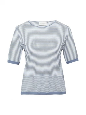 Foto van product comma casual identity Trui duifblauw / wit