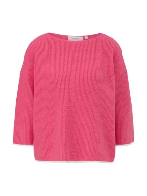Foto van product comma casual identity Trui framboos / wit