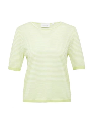 Foto van product comma casual identity Trui limoen / wit